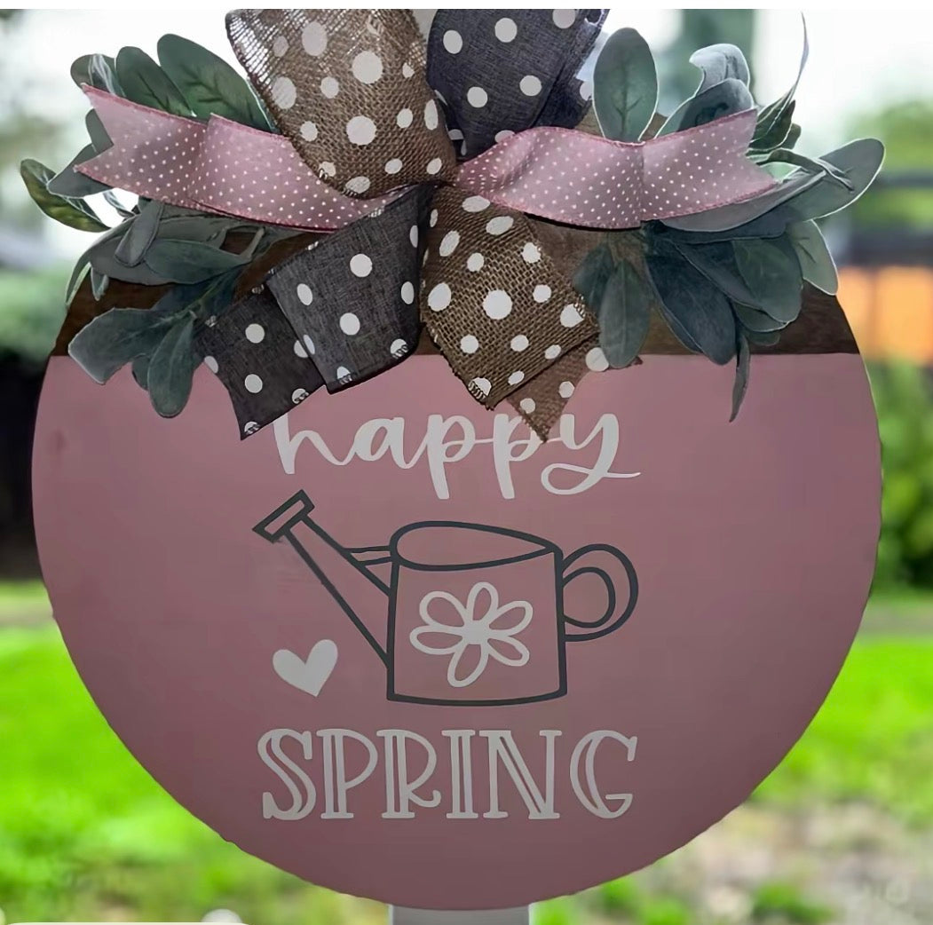 Happy Spring Door Hanger