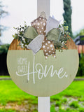 Home Sweet Home wooden door hanger