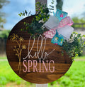 Hello Spring door hanger