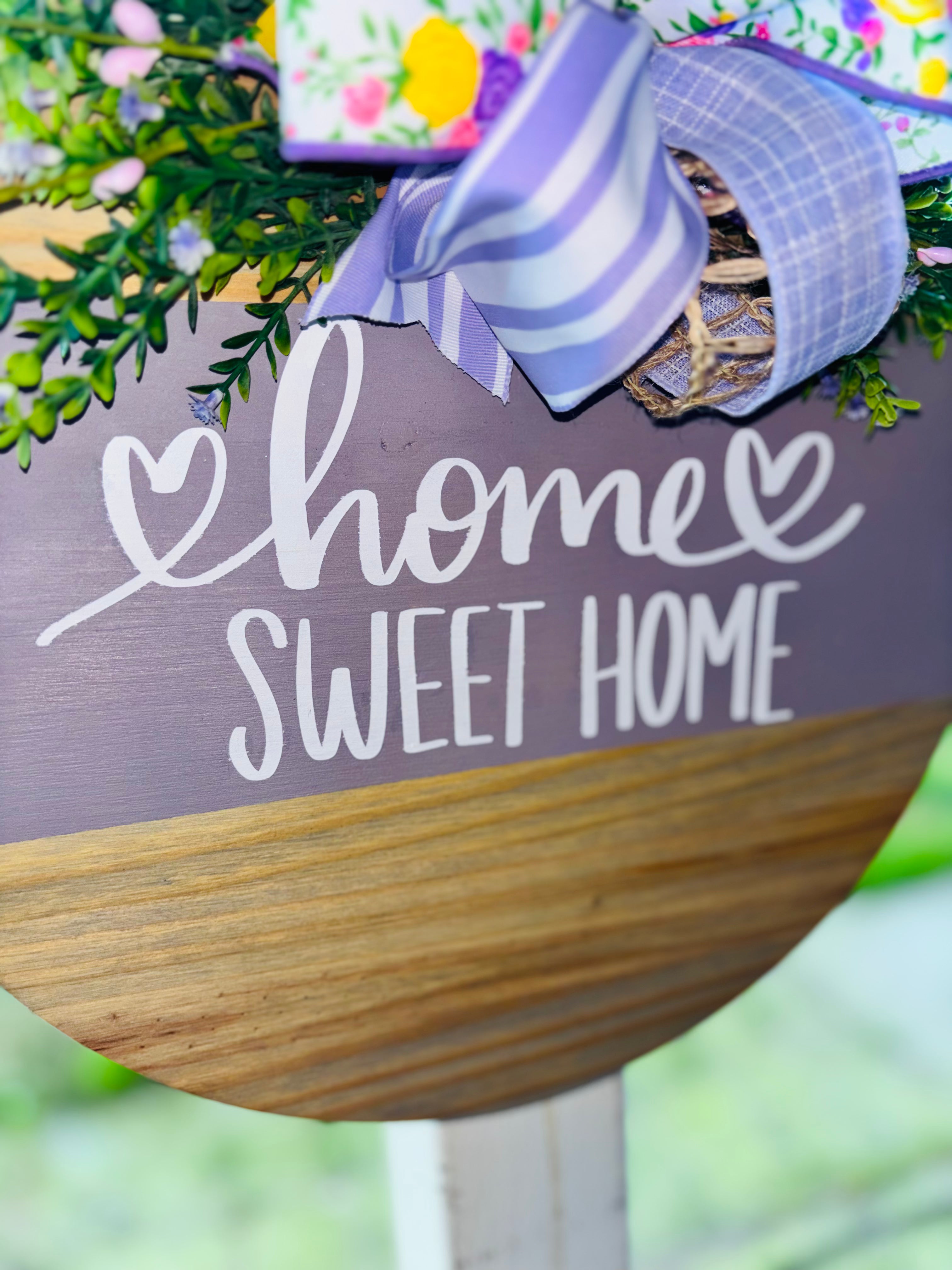 Home sweet home door hanger