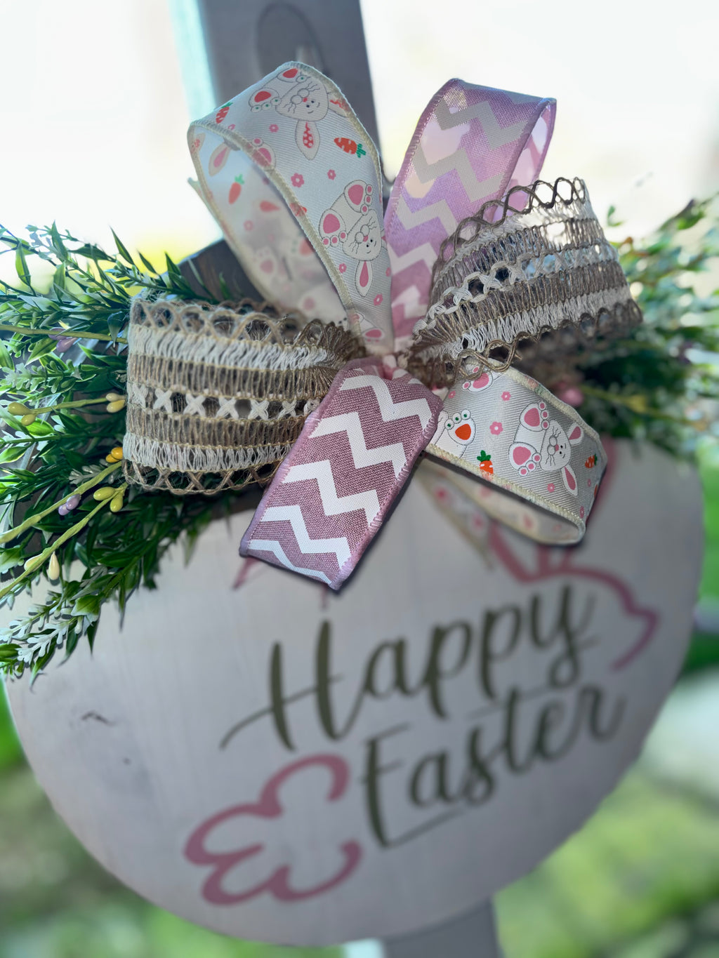 Happy Easter Wooden Door Hanger