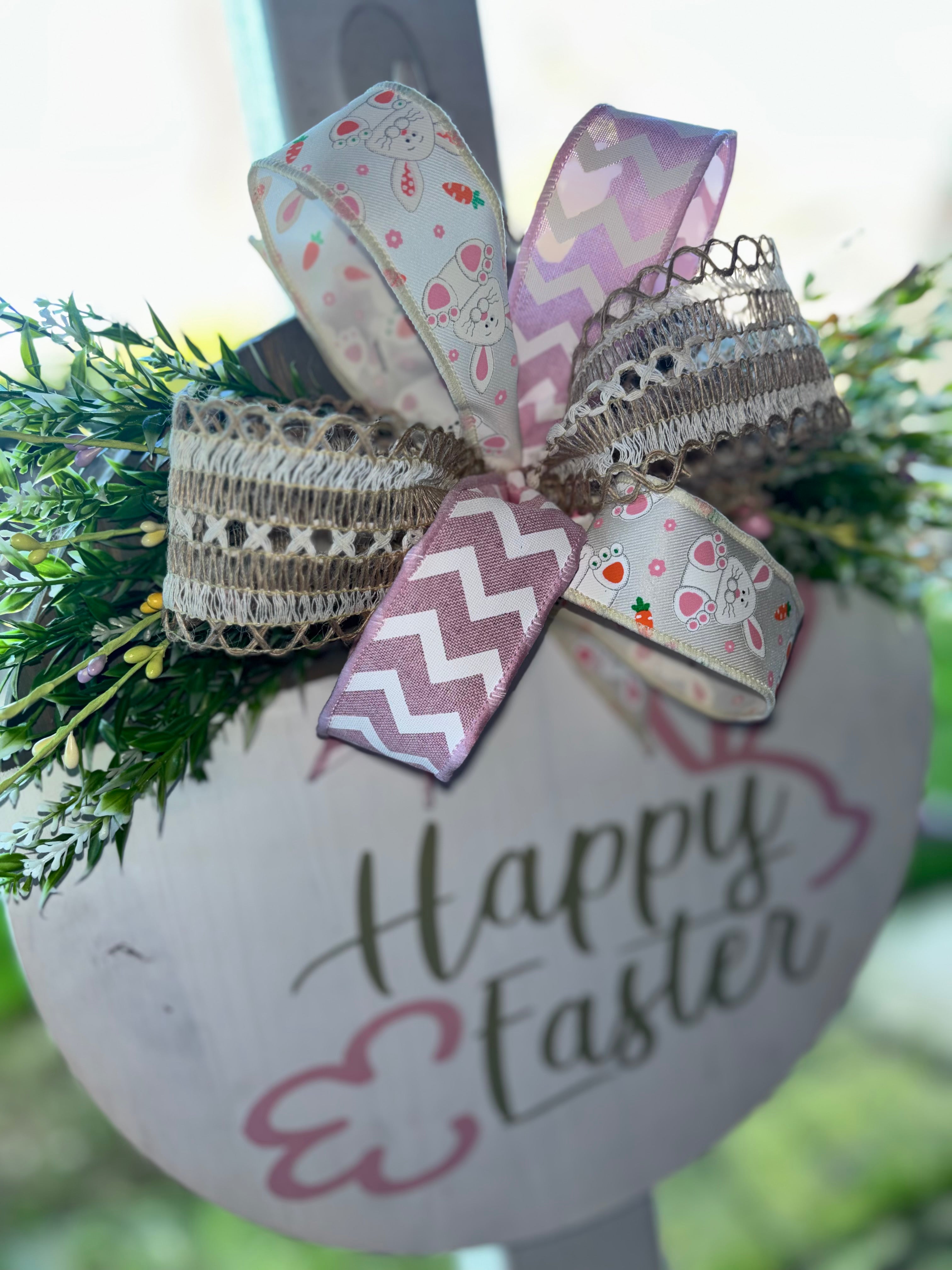 Happy Easter Wooden Door Hanger