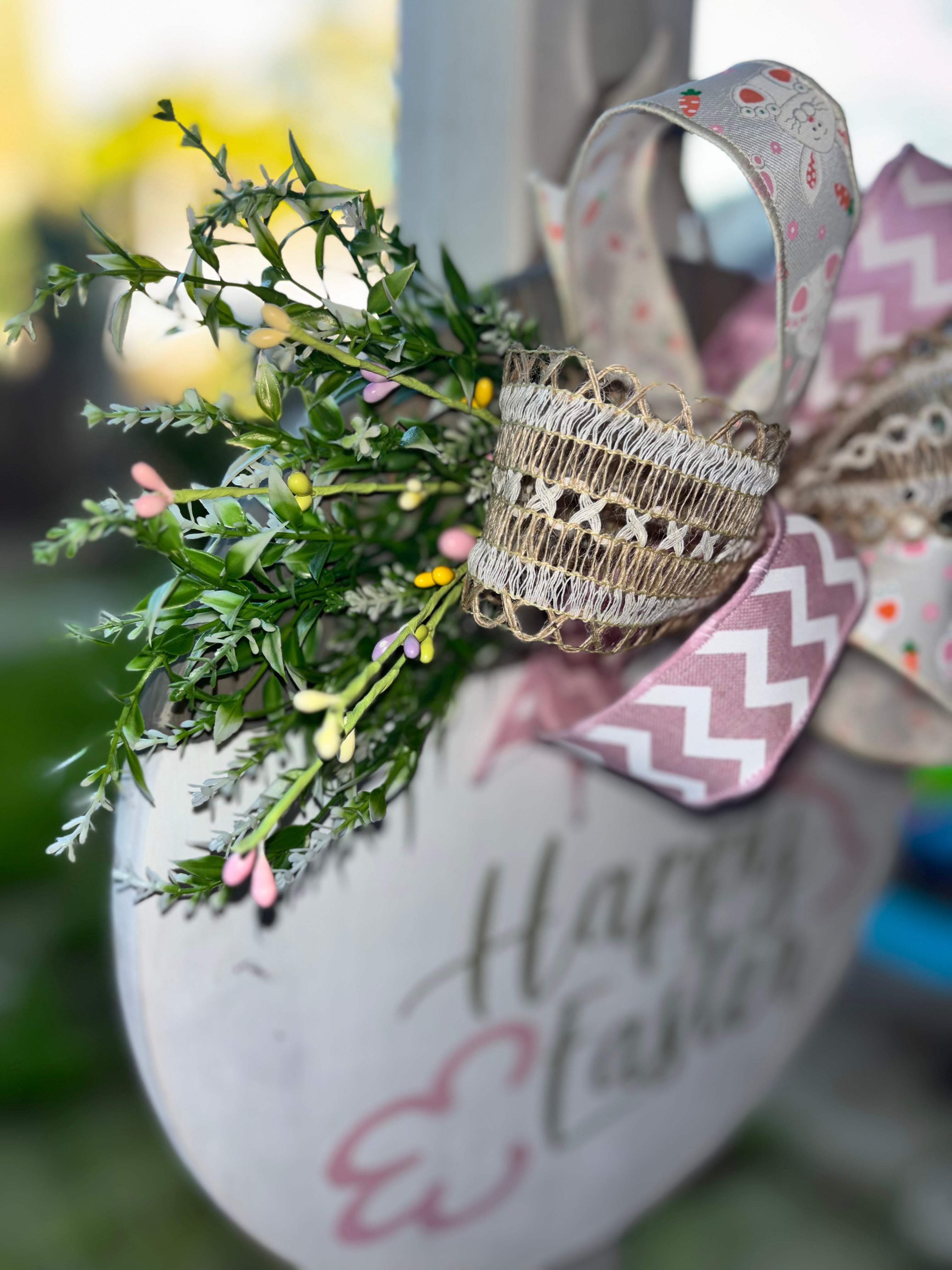 Happy Easter Wooden Door Hanger